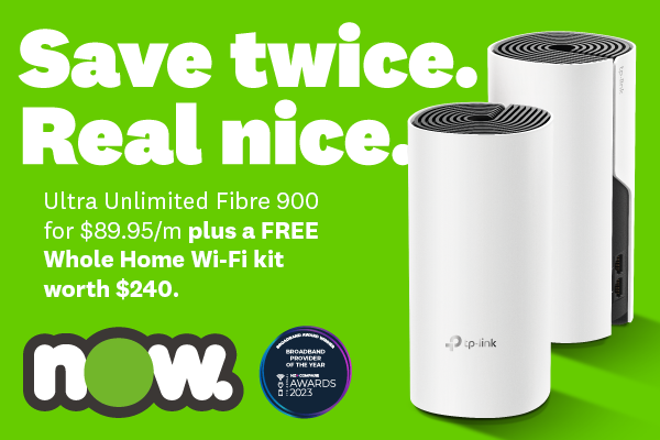 NOW - Ultra Unlimited Fibre 900 for just $89.95/m