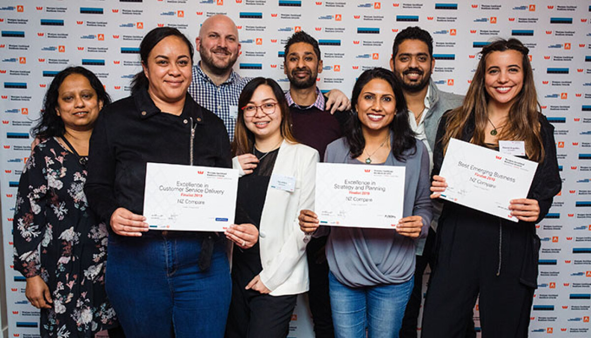 NZ Compare recognised for excellence in the Westpac Auckland Business Awards
